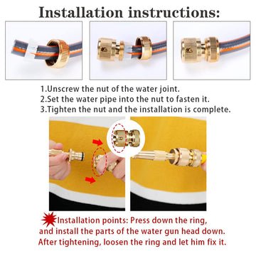 HIGH PRESSURE WATER | ADJUSTABLE BRASS NOZZLE
