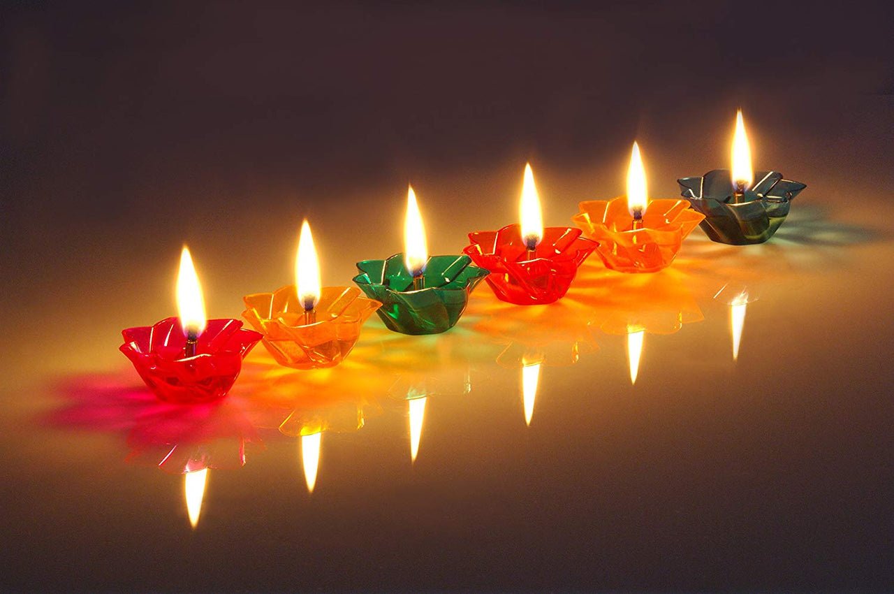 3D REFLECTIVE DIYA 24 PCS SET FOR DIWALI- Festival Diwali Decor