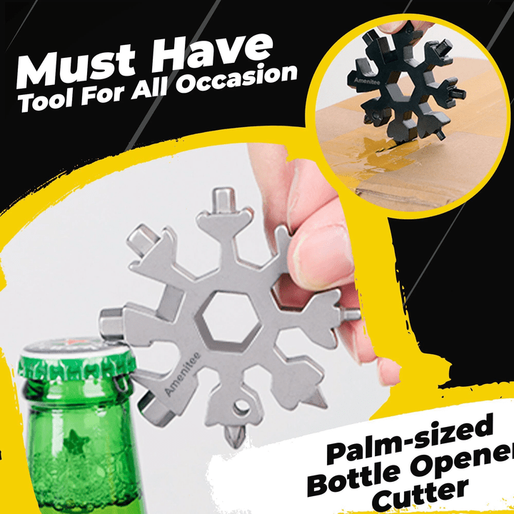 18-in-1 Snowflake Multitool & Multifunction Gadget