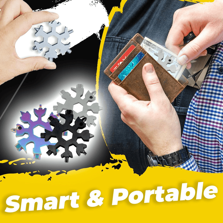 18-in-1 Snowflake Multitool & Multifunction Gadget