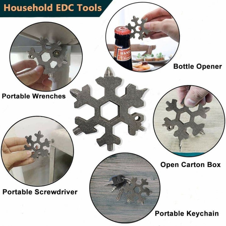 18-in-1 Snowflake Multitool & Multifunction Gadget