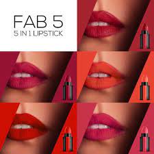 ZEAL4DEALS (5 IN 1 LIPSTICK) THE FAB-10-COMBO 33%0FF