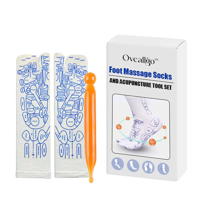 Reflexology Chart Socks With Tool | GREAT DEAL 30% OFF TODAY