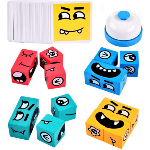 Emoji Expressions Matching Cube Game ( with bell )