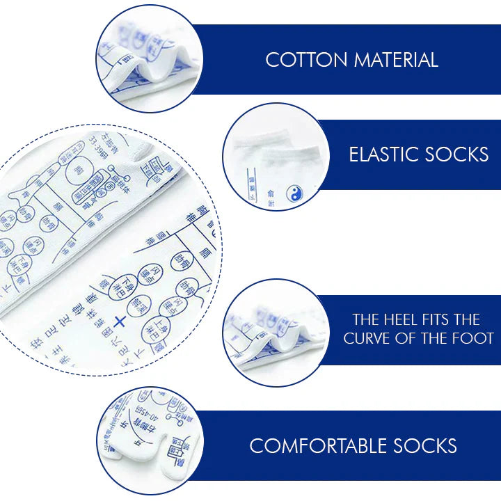 Reflexology Chart Socks With Tool | GREAT DEAL 30% OFF TODAY