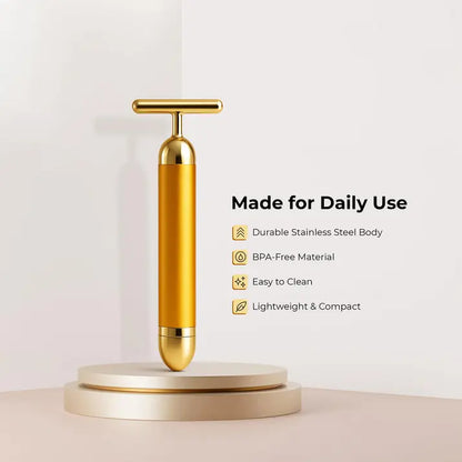 Zeal4deals - 24K Gold Electric Facial Massager