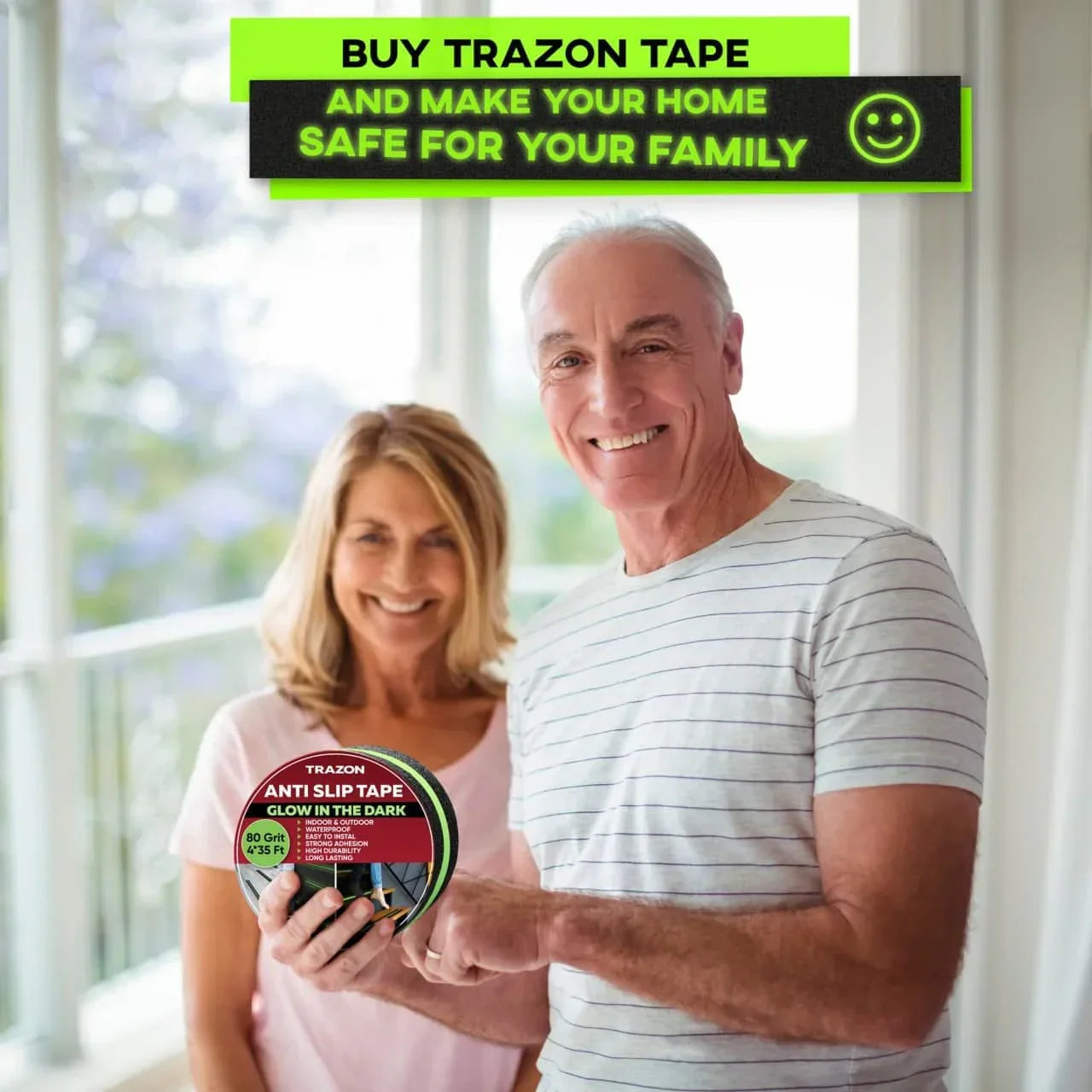 Anti Slip Tape – Stop Slips Anywhere Stairs | Bathroom | Kitchen | Wet Surfaces