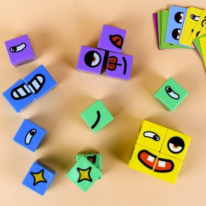 Emoji Expressions Matching Cube Game ( with bell )