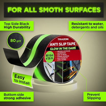Anti Slip Tape – Stop Slips Anywhere Stairs | Bathroom | Kitchen | Wet Surfaces