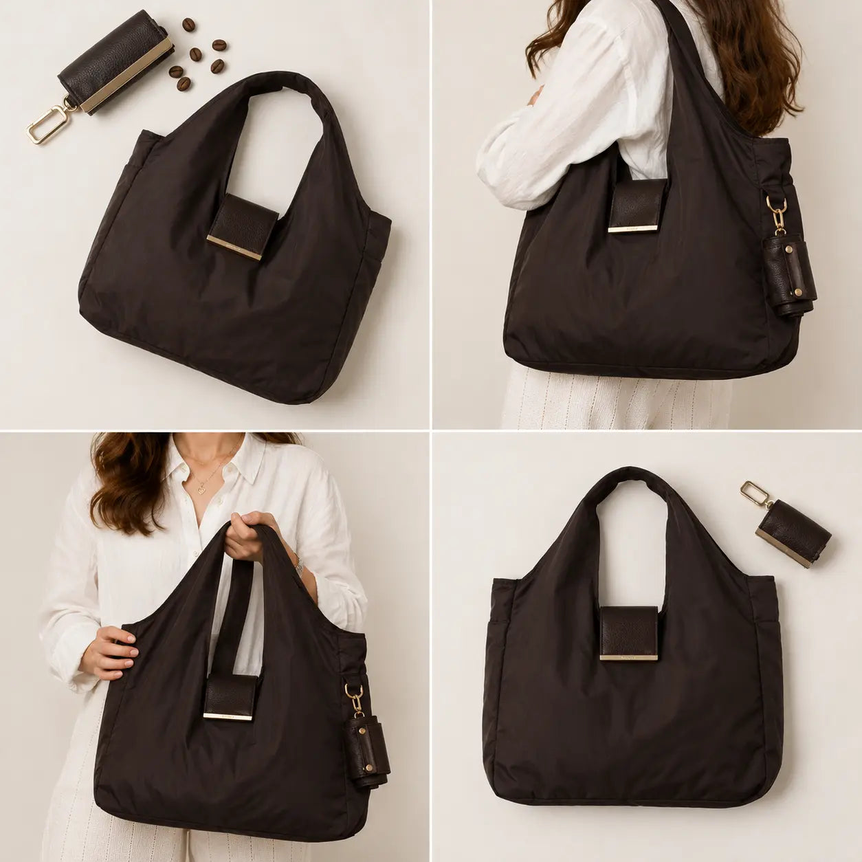 Zeal4deals™ - Keychain Foldable Tote Bag