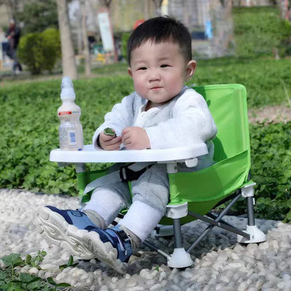 Portable Baby Chair With Removable Tray & Travel Bag