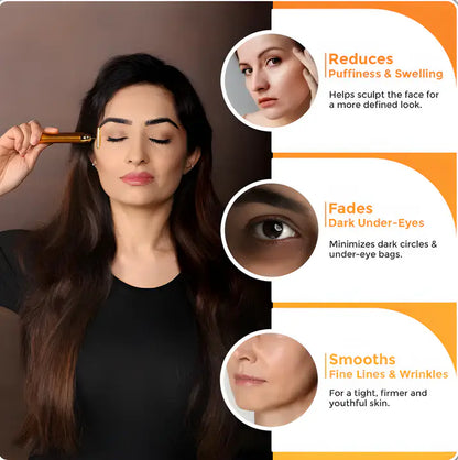 Zeal4deals - 24K Gold Electric Facial Massager