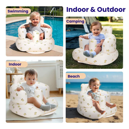 CuddleSeat™ – Premium Infant Sofa for Safe & Supported Sitting | Inflatable | Pediatrician-Backed Baby Sofa