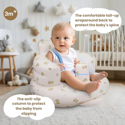 CuddleSeat™ – Premium Infant Sofa for Safe & Supported Sitting | Inflatable | Pediatrician-Backed Baby Sofa