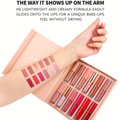 12 Colors Handaiyan Velvet Matte Liquid Lipstick Set
